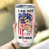 Hyturtle Personalized Firefighter Gifts - I'm Not A Women Custom Name Stainless Steel Tumblers 20oz With Lid - Gifts For Firemen Fire Department Birthday Christmas view 3