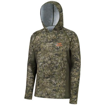 BASSDASH Men's UPF 50+ Lightweight Hunting Camo Hoodie Quick Dry Performance Long Sleeve Fishing Shirt with Hood FS30M
