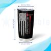 Hyturtle Personalized Firefighter Gifts For Men - Firefighter Printed Custom Name Stainless Steel Tumblers 20oz With Lid - Gift For Firemen Fire Department Dad Men Graduation Birthday Christmas view 3