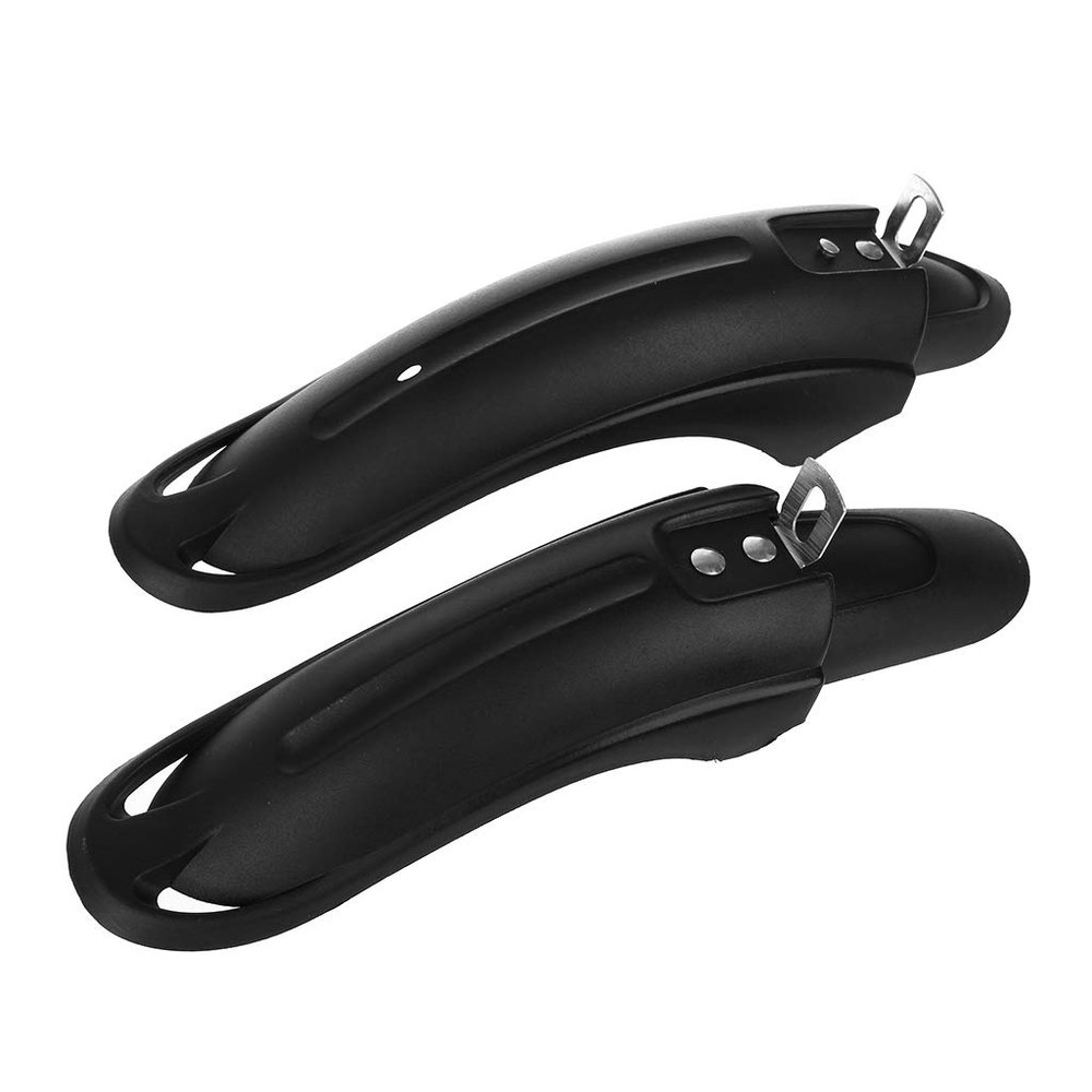 LIANXUE 1 Pair Bicycle for Fender Mudguard Front Rear Dustproof for 12 14inch Children B Black Plastic