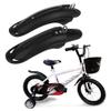 LIANXUE 1 Pair Bicycle for Fender Mudguard Front Rear Dustproof for 12 14inch Children B Black Plastic view 4