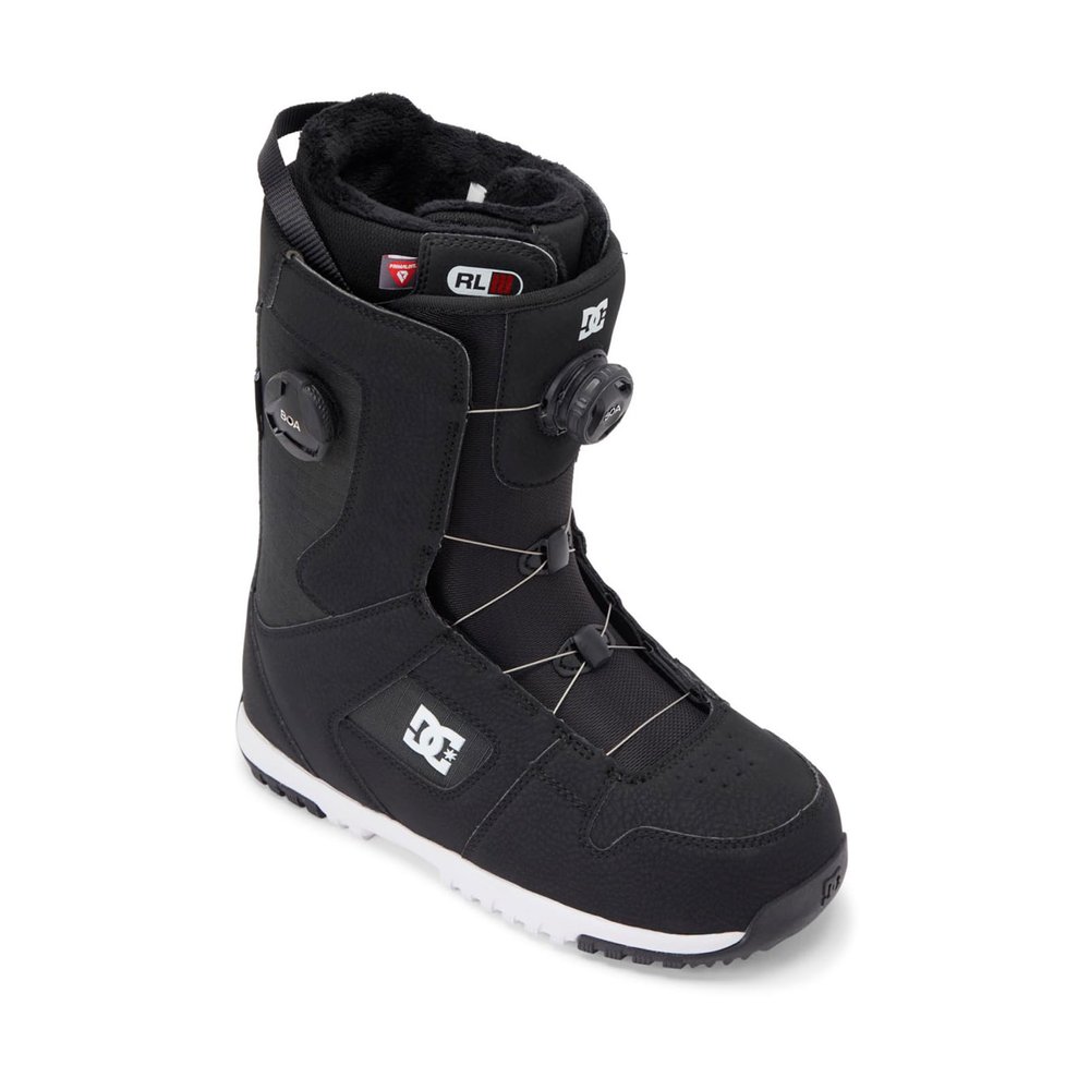 DC Men's Phase BOA Pro Warm Durable Articulated Medium-Flex Ventilated Snowboard Boots with Insulated Liner & Molded Insole, Black/White, 11