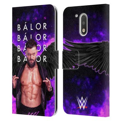 Head Case Designs Officially Licensed WWE Graphics Finn Balor Leather Book Wallet Case Cover Compatible with Motorola Moto G41