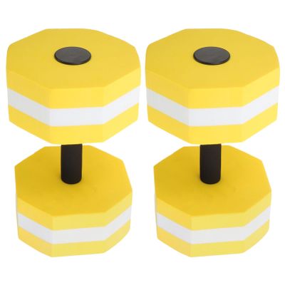 Sosoport Pool Dumbbells Set Water Aerobics Weights 2 Pcs Portable for Home or Travel Enhance Balance Stability