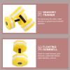 Sosoport Pool Dumbbells Set Water Aerobics Weights 2 Pcs Portable for Home or Travel Enhance Balance Stability view 3