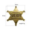 2Pcs Sheriff Badge,Metal Sheriff Badge for Kids Party Costume Play Props Favors Supplies,cowboy party decoration badge,Sheriff Badge for Kids and Adult,School Carnival Prizes,Party Bag Gift Fillers view 2
