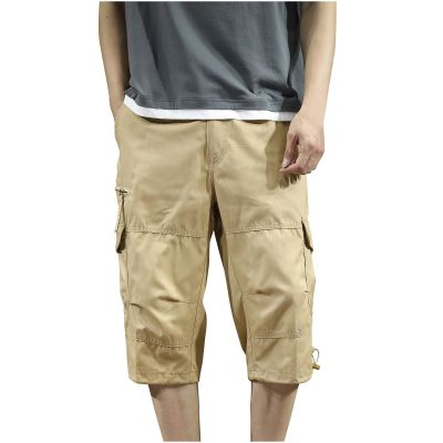 Orders Placed by Me Pants for Men Mens Athletic Pants Casual Stylish Cotton Solid Multi Pockets Cargo Shorts Big and Tall Utility Tooling Shorts Khaki 5X