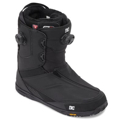 DC Men's Transcend BOA Snowboard Boots - Micro-Adjustable Stable Snowboarding Boot with Insulated Liner & Molded Insole - Black/Black/Black, 10