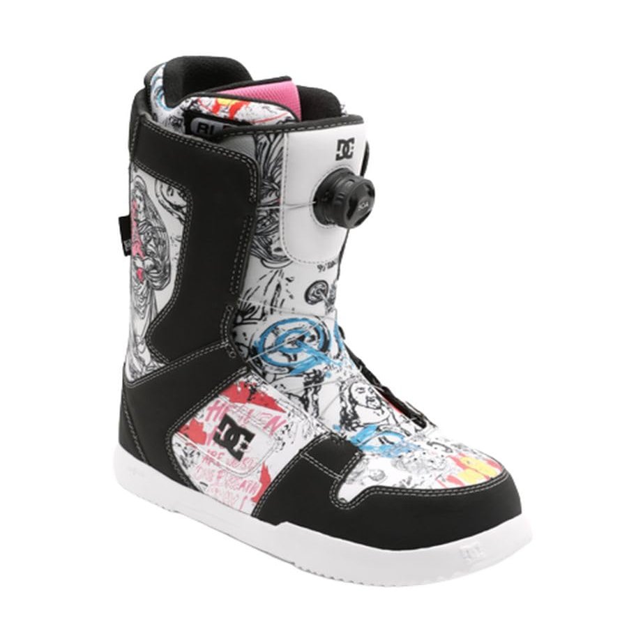 DC Shoes Men's AW Phase BOA Snowboard Boots - White/Black Print | 12