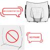 Storgem Replacement Net for Baseball, 7-Strand Knotless Polyester Net, Fits 7x7ft Size Baseball Bow Style Frames (Black PRO) view 4