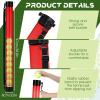 Lenwen 2 Pack Tennis Ball Tube Pickup, Fits 15 Tennis Ball with Shoulder Strap, Lightweight Collector Holder Picker Grabber Retriever Tube Carrier for Players, Coaches & Instructors(Rose Red) view 2