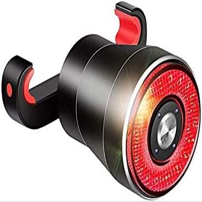 PATINS Bike Tail Light, Brake Sensing Rear Lights, Ultra Bright LED Warning Bicycle Flashlight, USB Rechargeable, IPX6 Waterproof, Cycling Safety Back Taillight Accessories
