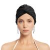 Summer Spandex Swimming Cap Non Waterproof Bathing Anti-Slip Elastic Pool Gym Underwater Water Sports Turban Comfortable Swim Hat Wrap view 4