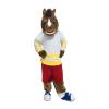 Mustang Horse Cartoon Mascot Costume For Adult Party view 3