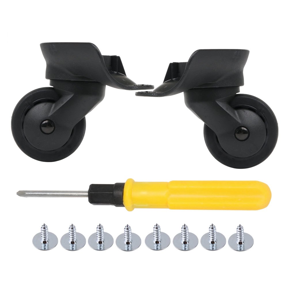 2 Pairs of Multi-Function Luggage Universal Wheel 115W Series Replacement for W187 Black for Casters (1)