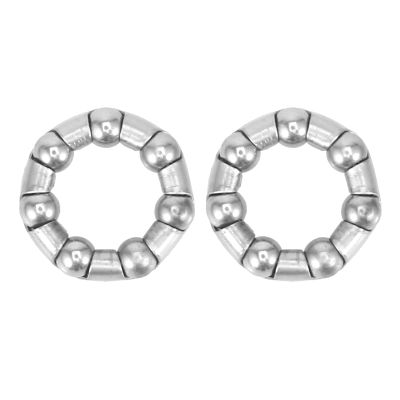 WAAZVXS WEIWEIBEIER Bicycle Headset Bearing Steel 22 20 16 15 9 7 Balls Bike Wheel Ball Frame Bearing Headset Caged Retainer Replacement (Color : 2 pcs 37.2mm)