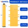 VANCL Universal 5 Inch Square Poles Pad Basketball Pole Pad 6-Feet Heavy-Duty Pole Padding Outdoor UV-Resistant Waterproof Basketball Hoop Padding for Protection and Player Safety Yellow view 2