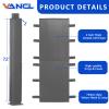VANCL Basketball Pole Pad Heavy Duty Pole Pads 72" Tall Weatherproof Protective Padding Pole Cushion for 5X5 Inch Sq.Pole, Basement Garage Playground Poles Protector for 6in Gray view 2