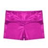 Agoky Kids Girls Shiny Metallic Hip Hop Jazz Dance Shorts Gymnastics Workout Yoga Booty Shorts Sports Bottoms Dancewear Rose 14 Years view 3