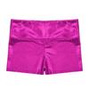 Agoky Kids Girls Shiny Metallic Hip Hop Jazz Dance Shorts Gymnastics Workout Yoga Booty Shorts Sports Bottoms Dancewear Rose 14 Years view 4