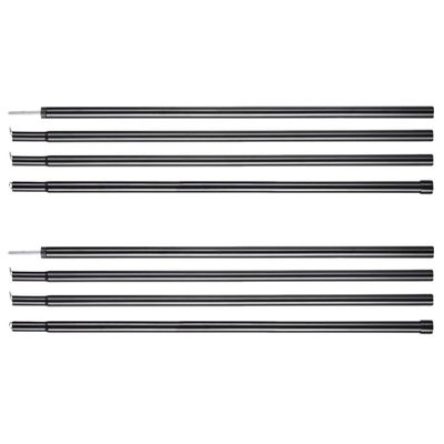 Sosoport 2pcs Outdoor Tent Pole Galvanized Support Rod for Camping Hiking Climbing Break Resistant Portable Easy to Store Tent Supply