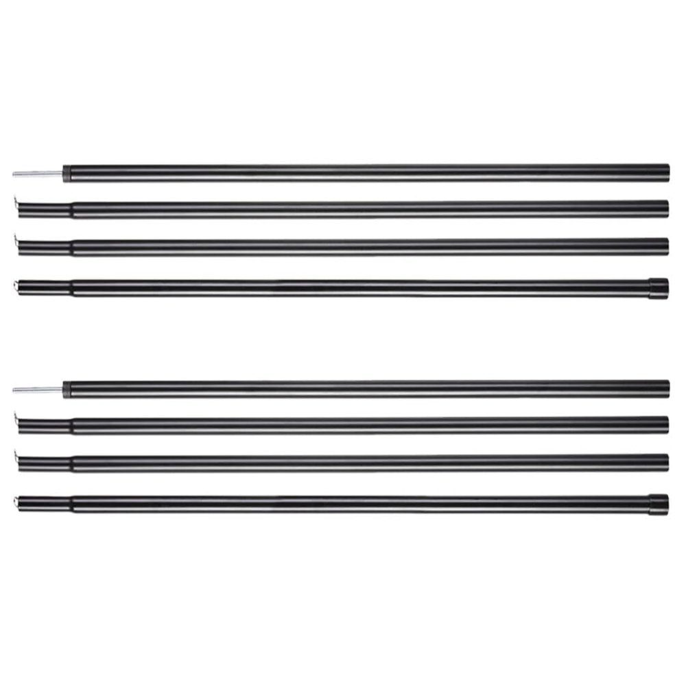 Sosoport 2pcs Outdoor Tent Pole Galvanized Support Rod for Camping Hiking Climbing Break Resistant Portable Easy to Store Tent Supply