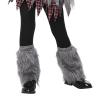 JIAHG Halloween Faux Fur Werewolf Costume Leg Warmers Shoe Covers Shawl for Boys Girls Cosplay Fancy Party Accessories view 1