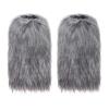 JIAHG Halloween Faux Fur Werewolf Costume Leg Warmers Shoe Covers Shawl for Boys Girls Cosplay Fancy Party Accessories view 2