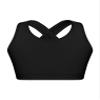 YEAHDOR Girls Tennis Golf Sports Outfit Sleeveless U Neck Tank Top with Pleated Skort Skirt Set Gym Dance Tracksuit Black&White 8 Years view 3