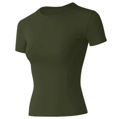 Loovoo Womans Basic Tops Crop Baby Tee Hiking Tennis Golf T-Shirts Tight Fitted Running Scrub Sets Seamless Quick Dry Clothes