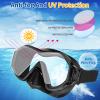 Adults Snorkel Diving Mask, Anti-Fog Tempered Glass Swimming Goggles with Nose Cover, Youth Scuba Dive Mask Swim Glasses for Diving, Snorkeling, Swimming view 4