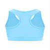 Loodgao Kids Girls Dance Crop Top T-Shirt Athletic Sports Bra Sleeveless Ballet Gymnastics Tank Tops LightBlue 12 Years view 4