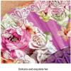 ZUMAHA Portable Rose Pattern Hand Fan, Portable Japanese Folding Fan, Chinese Fan for Dancing/Cosplay/Wedding/Party Props Decoration Cool view 3