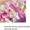 ZUMAHA Portable Rose Pattern Hand Fan, Portable Japanese Folding Fan, Chinese Fan for Dancing/Cosplay/Wedding/Party Props Decoration Cool view 4