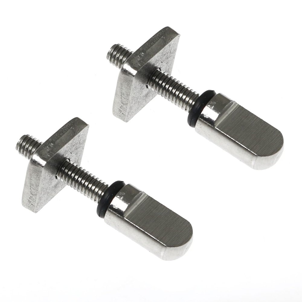 Surfboard Fin Screw RLECS 2 Sets 316 Stainless Steel Fin Screw and Plate for FCS Long Board Futures Surfboard Fin Box Sup Inflatable Sup
