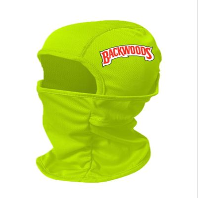 Backwoods Ski Mask Lettering Balaclava Cap Full Face Mask Cool Graphic Face Cover Snowboarding Cycling Unisex Balaclava (Neon Yellow)