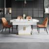 Kitchen Dining Room Furniture Chairs Dining Chairs Set of 4 Faux Matte PU Leather Kitchen Living Room Accent Chairs with Upholstered Back and Cushion Carbon Steel Frame (Color : Skin Color) view 2