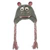 BOMHCS Hippo Earflap Beanie Halloween Funny Animal Eyes Ears Braid Earmuff Hats, Grey, Small view 4