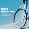 27 Inch Adult Professional Tennis Racket with Wind Frame Comfortable Grip Lightweight Tennis Racquet with Carry Bag for Beginner Training Players Single Black view 2