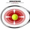 27 Inch Adult Professional Tennis Racket with Wind Frame Comfortable Grip Lightweight Tennis Racquet with Carry Bag for Beginner Training Players Single Black view 4