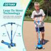 Gotrax KS1 Kids Kick Scooter, LED Lighted Wheels and 3 Adjustable Height Handlebars, Lean-to-Steer & Widen Anti-Slip Deck, 3 Wheel Scooter for Boys & Girls Ages 2-8 and up to 100 Lbs (Blue) view 3