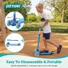 Gotrax KS1 Kids Kick Scooter, LED Lighted Wheels and 3 Adjustable Height Handlebars, Lean-to-Steer & Widen Anti-Slip Deck, 3 Wheel Scooter for Boys & Girls Ages 2-8 and up to 100 Lbs (Blue) view 4