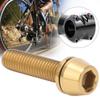 Bicycle Stem Bolts, 3PCS M5/M6x20 Titanium Alloy Fixing Screws for Mountain Bike Brake Caliper Bicycles Mtb Riding Accessories(M5*20 Gold) view 3