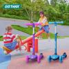 Gotrax KS1 Kids Kick Scooter, LED Lighted Wheels and 3 Adjustable Height Handlebars, Lean-to-Steer & Widen Anti-Slip Deck, 3 Wheel Scooter for Boys & Girls Ages 2-8 and up to 110 Lbs view 2