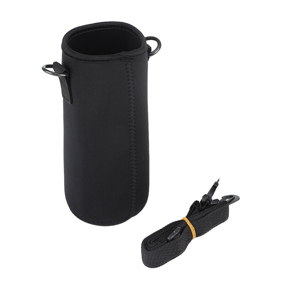 Obetuens Water Bole Sleeve Portable Neoprene Water Drink Carrying Pouch Bag with Shoulder S for Outdoor Camping Hiking Fishing(3# 26cm)