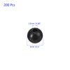 M METERXITY 200 Pcs Glow Fishing Beads - Plastic Luminous Round Soft Bait Egg Lure Rigs Apply to Outdoor Tackle Tool (5mm, Black) view 3