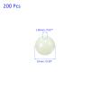 M METERXITY 200 Pcs Glow Fishing Beads - Plastic Luminous Round Bait Egg Lure Rigs Apply to Outdoor Tackle Tool (10mm, White) view 3