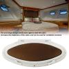 470x210mm Inward Opening Oval Porthole Anti Portlight with Screen Switch Handle for Yacht Ships Boat RV Porthole Porthole Oval Opening Portlight Window Mar view 4