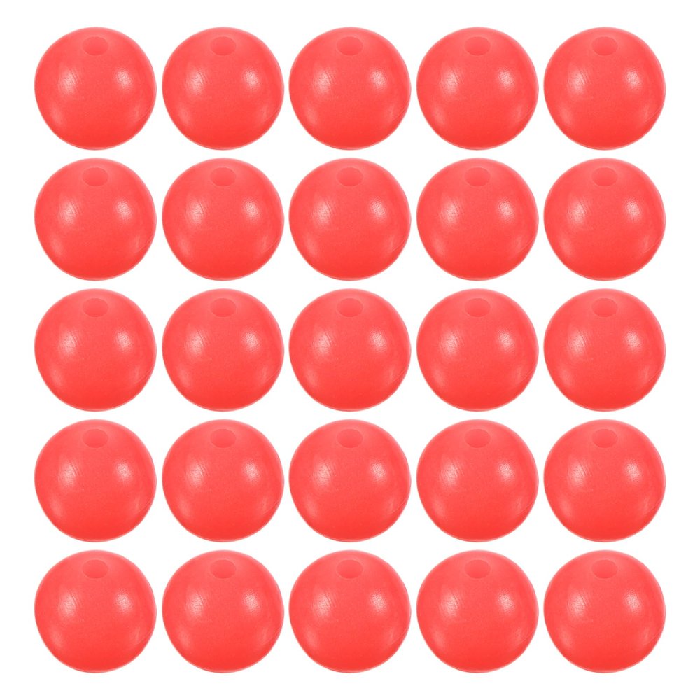 M METERXITY 200 Pcs Glow Fishing Beads - Plastic Luminous Round Bait Egg Lure Rigs Apply to Outdoor Tackle Tool (7mm, Red)