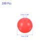 M METERXITY 200 Pcs Glow Fishing Beads - Plastic Luminous Round Bait Egg Lure Rigs Apply to Outdoor Tackle Tool (7mm, Red) view 3